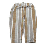 Babyvip Pantalone Tinta Unita con Elastico In Vita E Fantasia A Righe per Neonato T1297 BEIGE BABYVIP 
