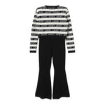 LIU JO completo 2 pezzi maglia-pantalone modello zampa Bianco/nero per Bambina GF413555 BIANCO/NERO LIU JO 