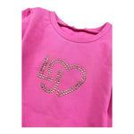 LIU JO abito modello felpa tinta unita con stampa Rosa per Bambina KF4023XXXX ROSA LIU JO 