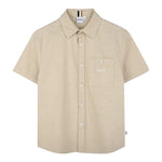 Boss Camicia Mezza Manica Tinta Unita per Bambino J52008X BEIGE BOSS 