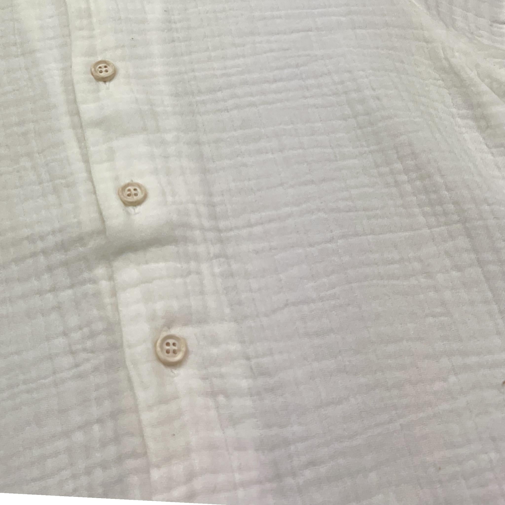 Petit Indi Camicia Mezza Manica Tinta Unita per Bambino SS25BK7314 BIANCO PETIT INDI 