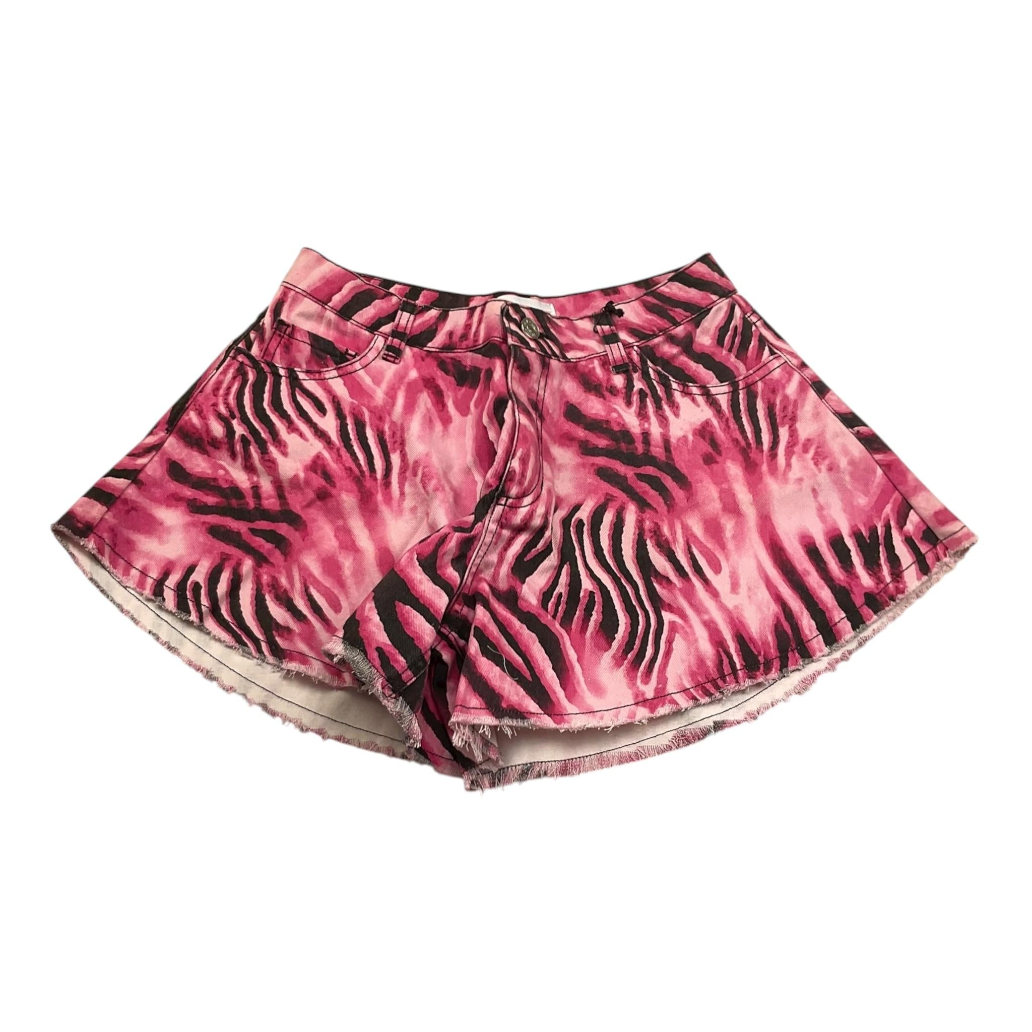 Gaelle Short Tinta Unita con Fantasia Zebrata per Bambina 2746P0702 FUXIA GAELLE 
