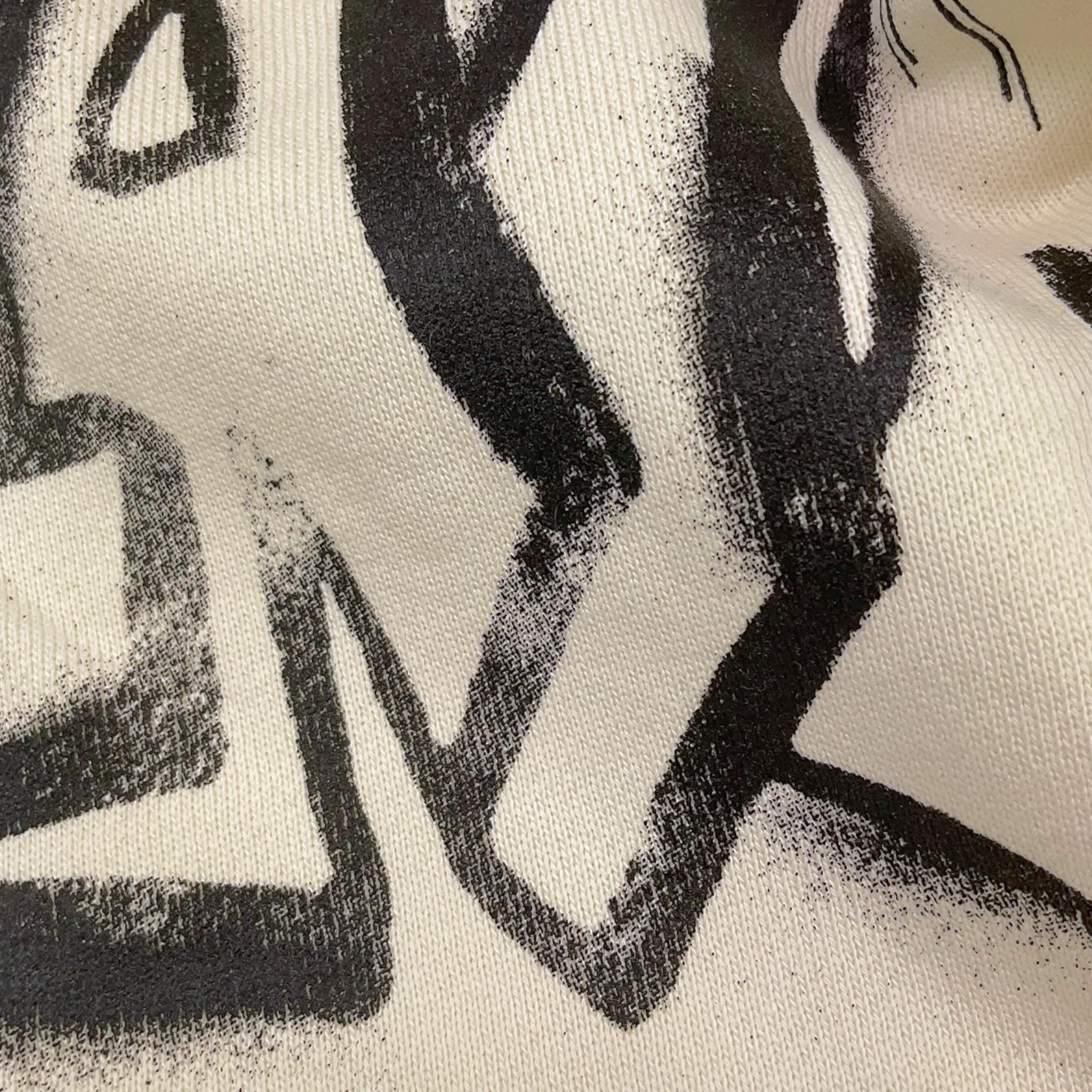 DISCLAIMER felpa tinta unita con cappuccio e stampa Panna per Bambino 24IDK58200 PANNA DISCLAIMER 