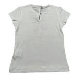 J.O. Milano T-Shirt Girocollo tinta unita con Stampa Bianco per Neonata 576Q5 BIANCO J.O. MILANO 
