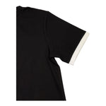 DKNY t-shirt girocollo tinta unita cn profili in contrasto Nero per Bambino D60197 NER DKNY 