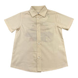 Mood_One Camicia Mezza Manica Tinta Unita per Bambino 395M PANNA MOOD_ONE 