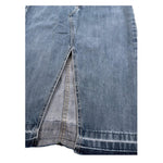 Marc Ellis Gonna In Denim Tinta Unita con Spacco per Bambina JMJSK16843 BLU MARC ELLIS 