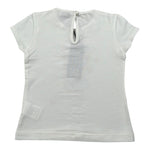 J.O. Milano T-Shirt Girocollo Tinta Unita con Stampa per Neonata 576O1 BIANCO J.O. MILANO 