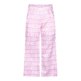 Marc Ellis Einfarbige Logohose mit verstellbarer Taille in Rosa für Mädchen