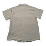 Never Too Camicia tinta unita Mezza Manica Beige per Bambino NT2284R BEIGE NEVER TOO 