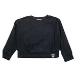 PATRIZIA PEPE maglia girocollo tinta unita con logo Nero per Bambina 7M0852X NERO PATRIZIA PEPE 