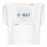 K-Way T-Shirt Girocollo Tinta Unita per Bambino K5136ZWXX BIANCO K-WAY 