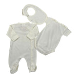 Babyvip Completo 3 Pezzi Tutine-Body-Bavette per Neonato T7270 BEIGE BABYVIP 