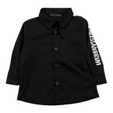 Daniele Alessandrini Langarmshirt Einfarbig Schwarz für Neugeborene
