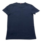 Tommy Hilfiger T-Shirt Girocollo Tinta Unita con Taschino per Bambino KB0KB09094 BLU TOMMY HILFIGER 