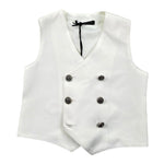 Daniele Alessandrini Gilet Tinta Unita Doppiopetto per Bambino 1296B00046XJ PANNA DANIELE ALESSANDRINI 