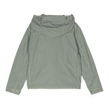 CP Company Einfarbige Jacke mit Knöpfen und Kapuze Grün für Jungen