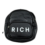 John Richmond Zaino Tinta Unita con Logo per Bambino RXP26001ZA NERO JOHN RICHMOND 
