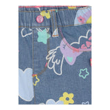 BillIEBLUSH jeans tinta unita con stampe in contrasto Azzurro per Neonata U20408 AZZURRO BillIEBLUSH 