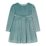 MAYORAL abito tinta unita in velluto Verde per Bambina 4915 VERDE MAYORAL 