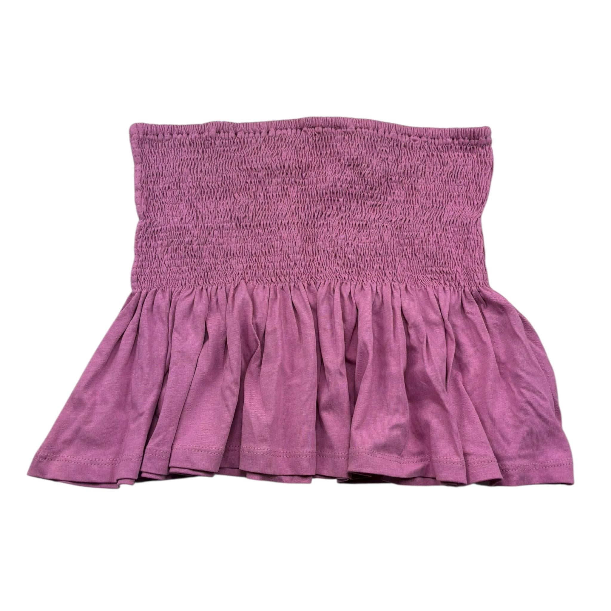 Please Top Tinta Unita con Logo per Bambina M025030G72 ROSA PLEASE 