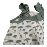 Calamaro Completo 2 Pezzi Camicia-Culotte per Neonata 17720 VERDE CALAMARO 