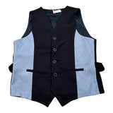 Mai'S Kids Gilet Bicolore con Bottoni per Bambino EEIIE BLU MAI'S KIDS 