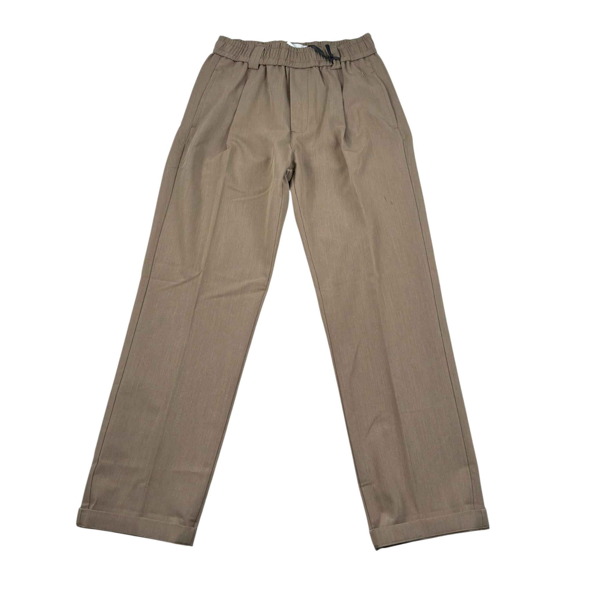 Jeckerson Pantalone Tinta Unita con Elastico In Vita per Bambino J3906 FANGO JECKERSON 