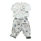 Chicco Komplettes 2-teiliges Shirt-Ghettina Blau für Neugeborene