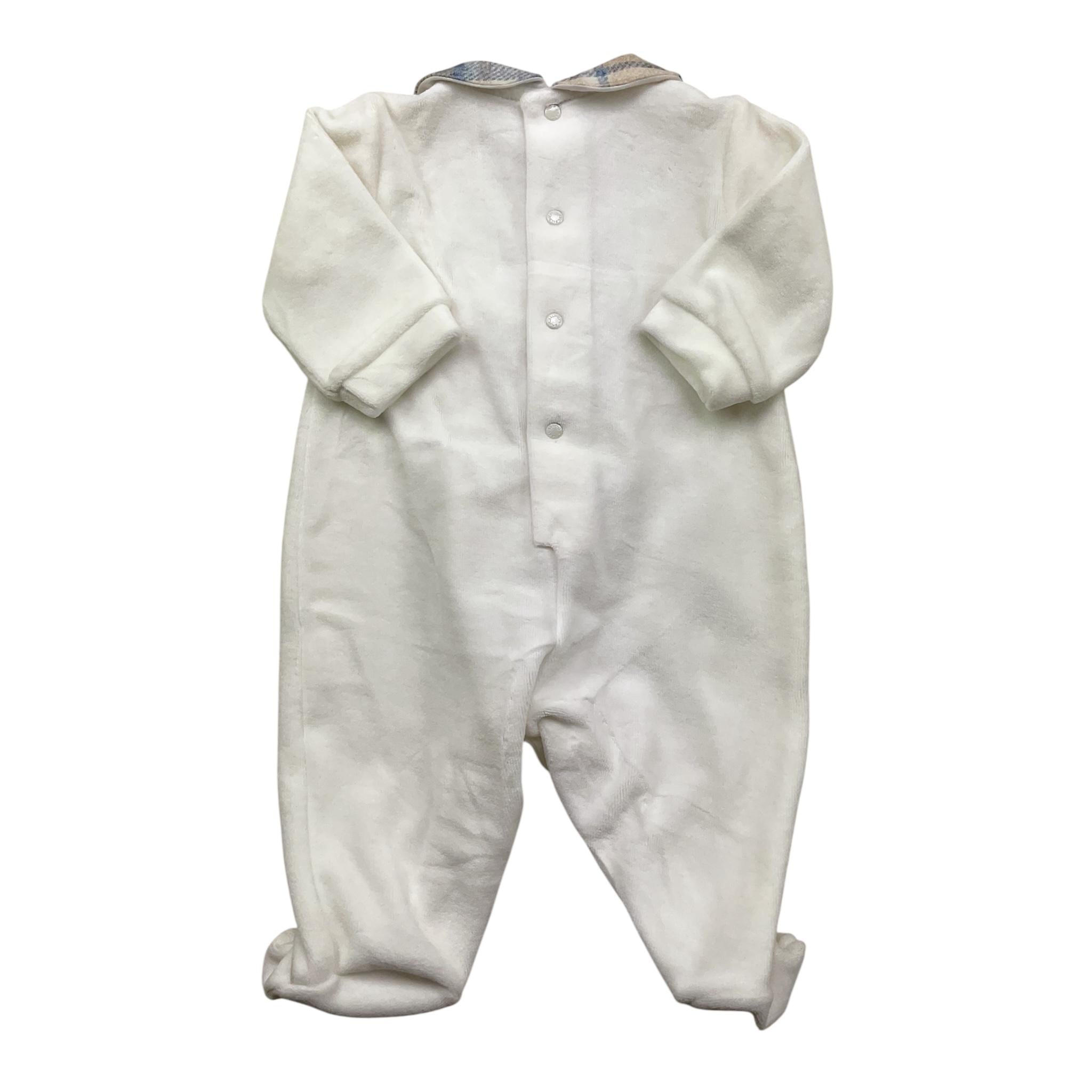 BARCELLINO tutina manica lunga in ciniglia Bianco per Neonato 105101X BIANCO BARCELLINO 