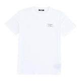 Balmain T-Shirt Rundhalsausschnitt einfarbig mit weißem Logo-Print für Jungen