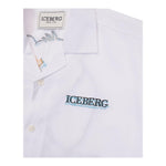 Iceberg Camicia Mezza Manica Tinta Unita con Stampa per Bambino CMICE5104J BIANCO ICEBERG 