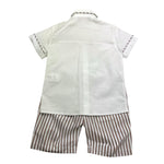 Little Bear Completo 2 Pezzi Camicia-Bermuda per Bambino 8210 BIANCO LITTLE BEAR 