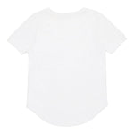 N°21 T-Shirt Girocollo Tinta Unita con Stampa per Bambina N2101Z BIANCO N°21 