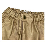 LU LU BY MISS GRANT pantalone tinta unita con elastico in vita Oro per Bambina LL3244 ORO LU LU BY MISS GRANT 