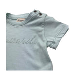 Trussardi T-Shirt Girocollo Tinta Unita con Logo per Neonato TIP26010TS VERDE ACQUA TRUSSARDI 