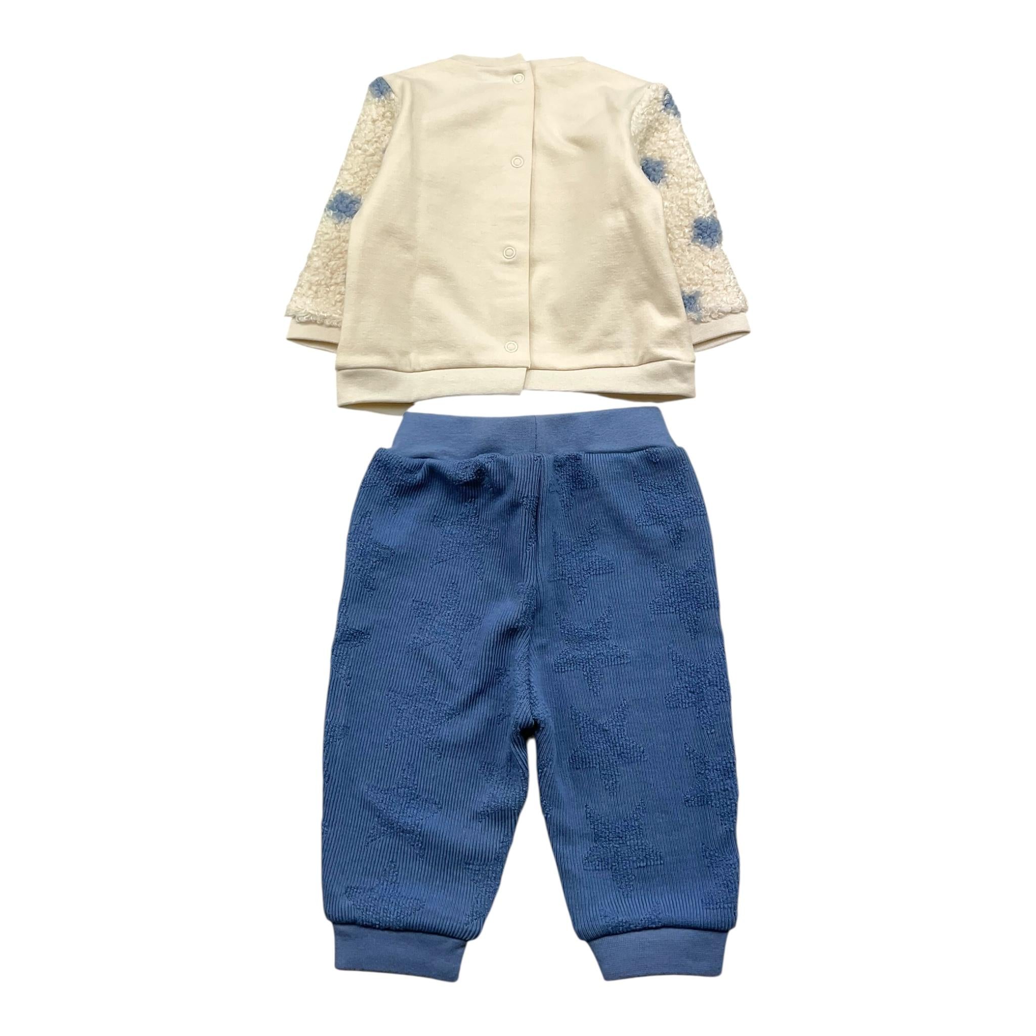 MAYORAL completo 4pz 2felpe-2pantaloni Blu per Neonato 2624 BLU MAYORAL 