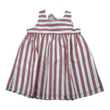 Calamaro Abito Bicolore con Fantasia A Righe per Neonata 21300 BIANCO CALAMARO 