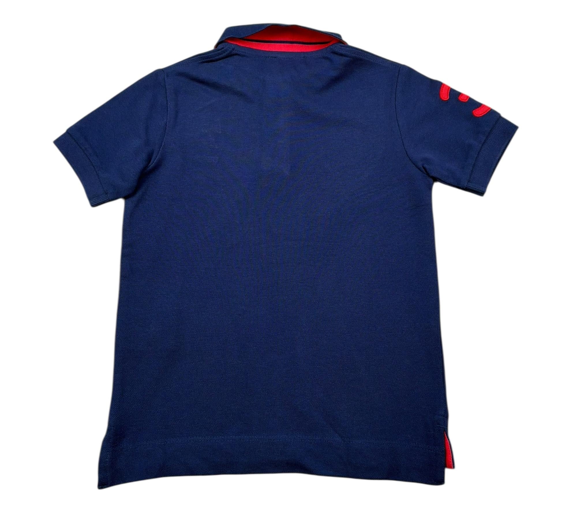 U.S. Polo Assn Polo Mezza Manica Tinta Unita con Logo per Bambino US41597 BLU U.S. POLO ASSN 
