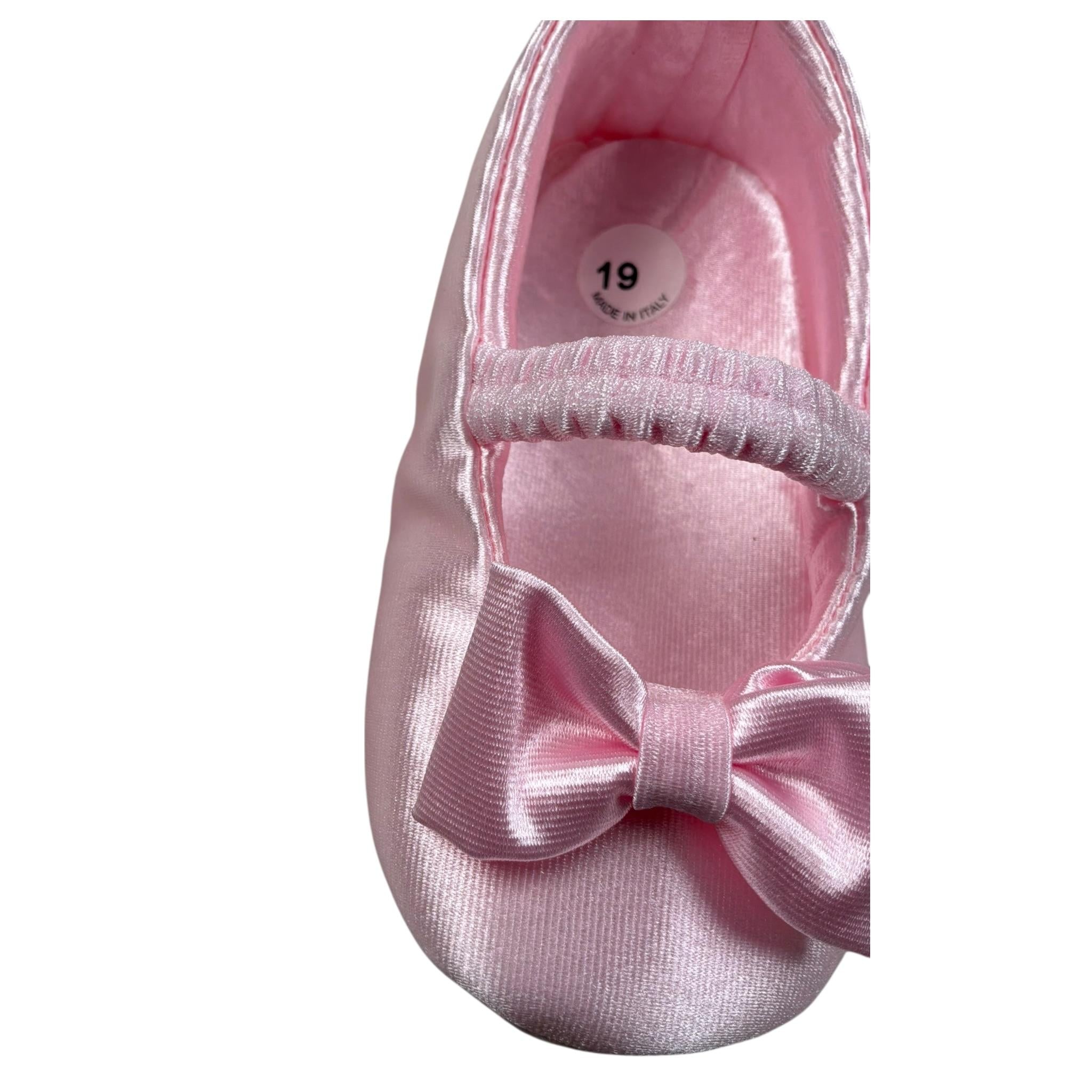 Baby Vip Ballerina Tinta Unita con Fiocco per Neonata T8135 ROSA BABY VIP 