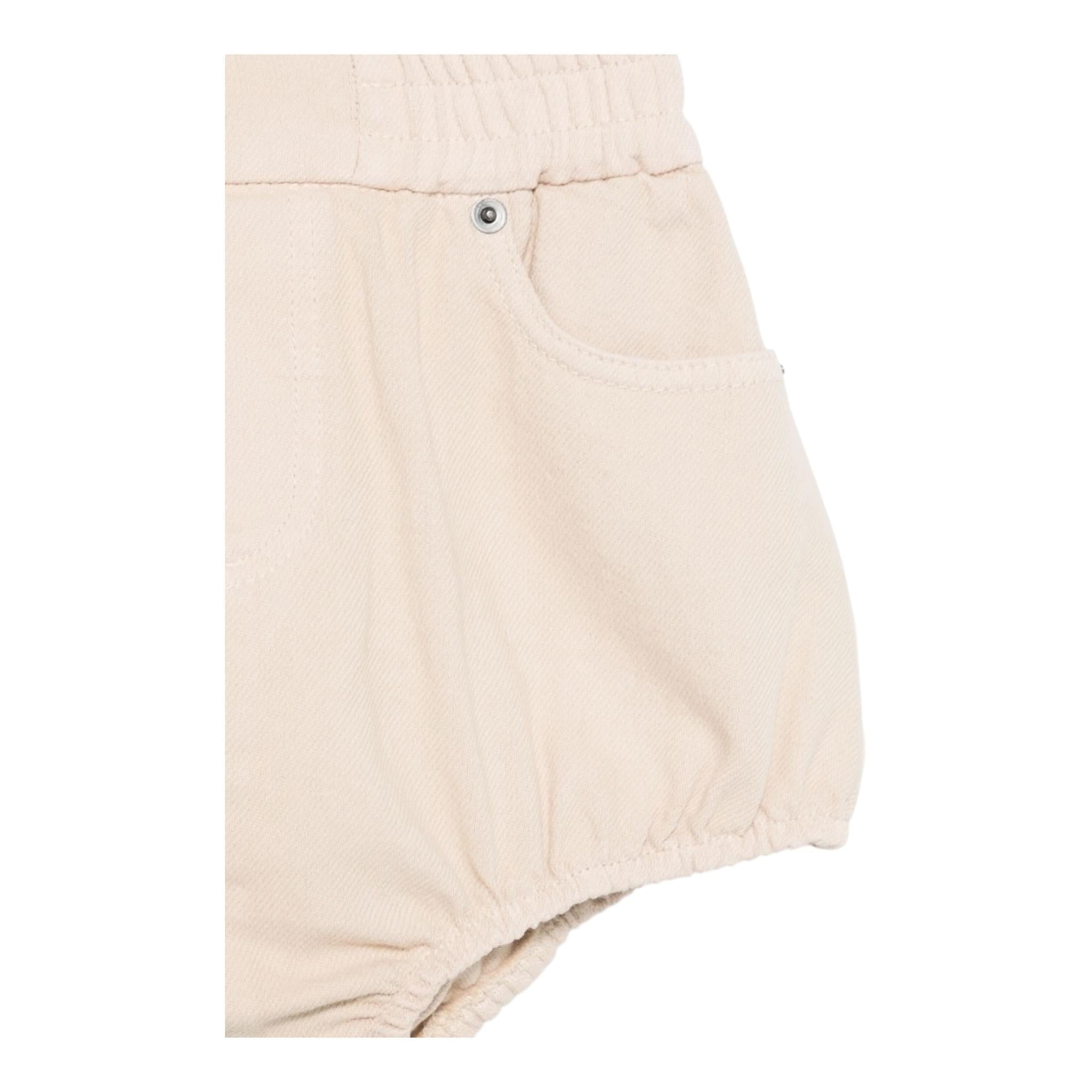 Dou Dou Short Tinta Unita con Elastico In Vita per Bambina DW6A09 BEIGE DOU DOU 