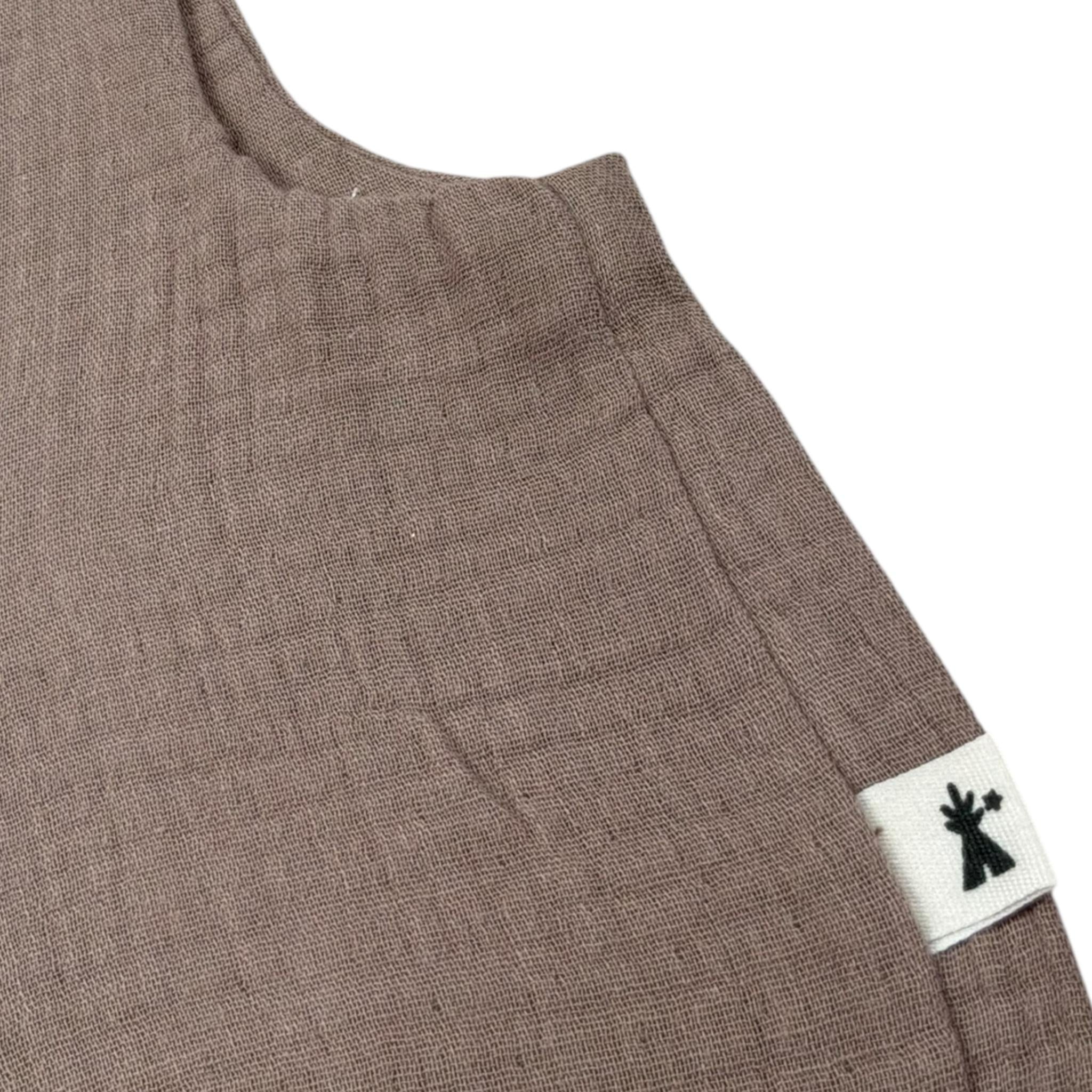 Petit Indi Gilet Tinta Unita per Bambino SS25BK7228XJ MARRONE PETIT INDI 