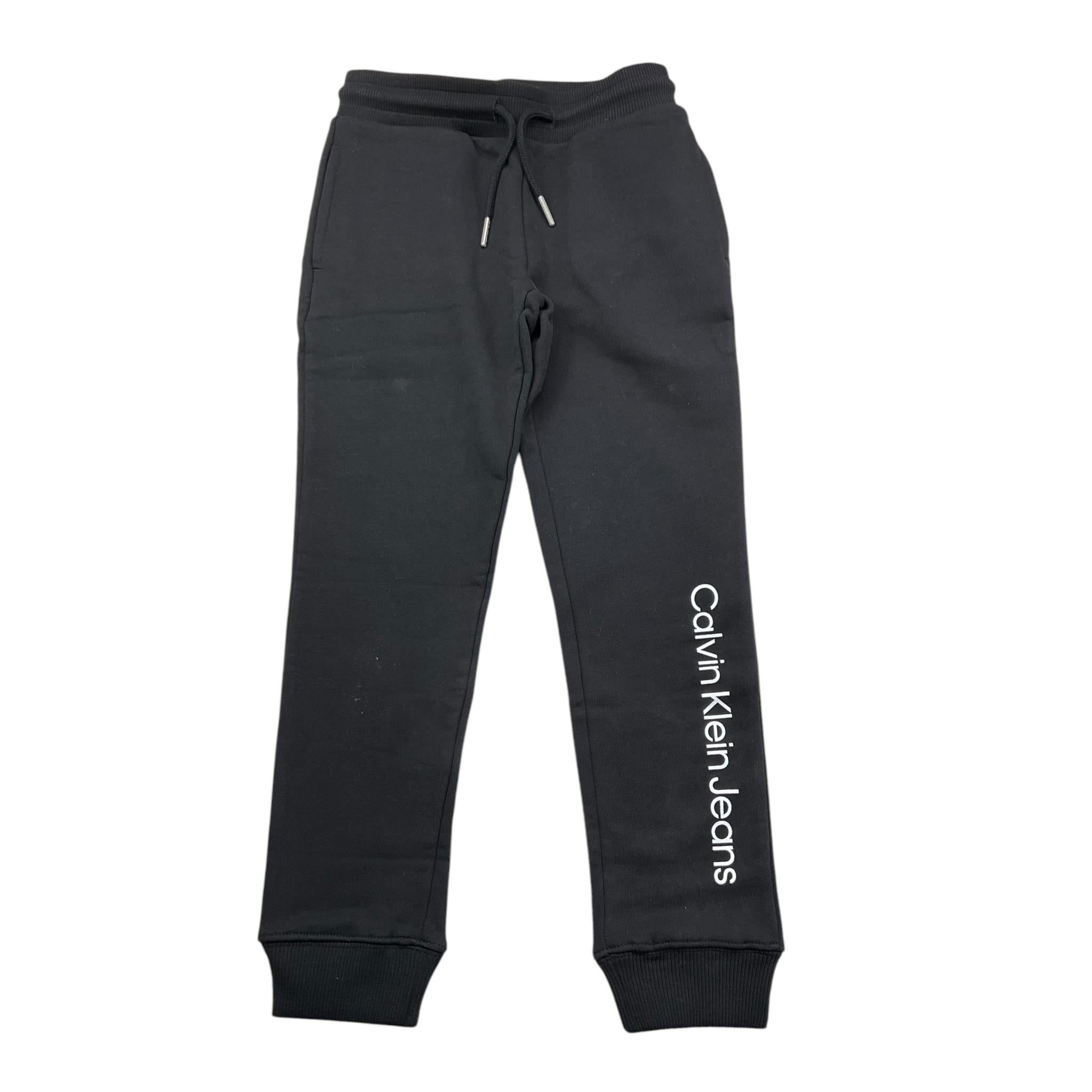 CALVIN KLEIN pantalone modello tuta tinta unita con elastico in vita Nero per Bambino U00681J NERO CALVIN KLEIN 