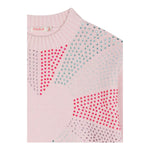 BillIEBLUSH maglia gircollo tinta unita con brillantini Rosa per Bambina U20464 ROSA BillIEBLUSH 