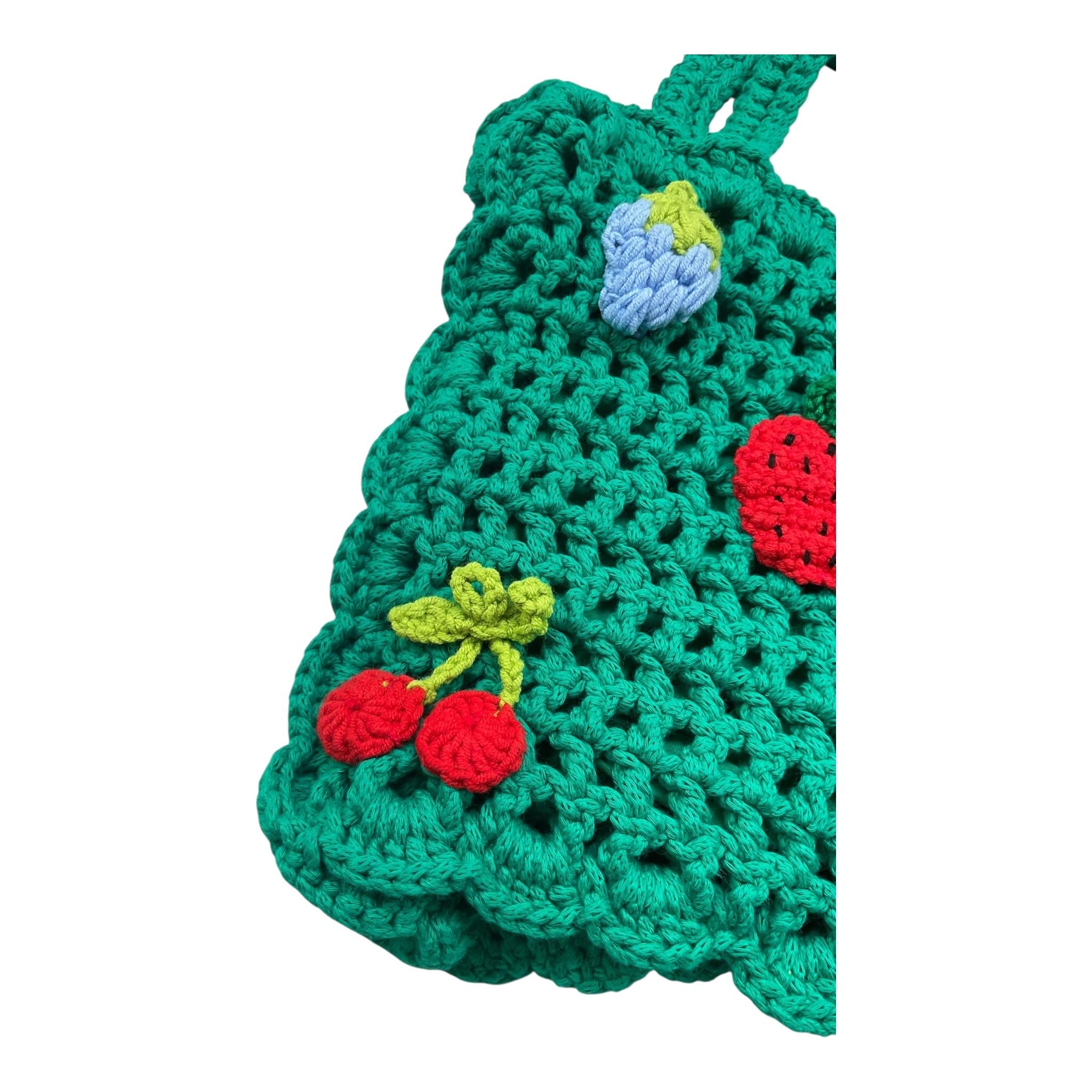 borsa tinta unita traforata TW0A28 VERDE STELLA McCARTNEY 