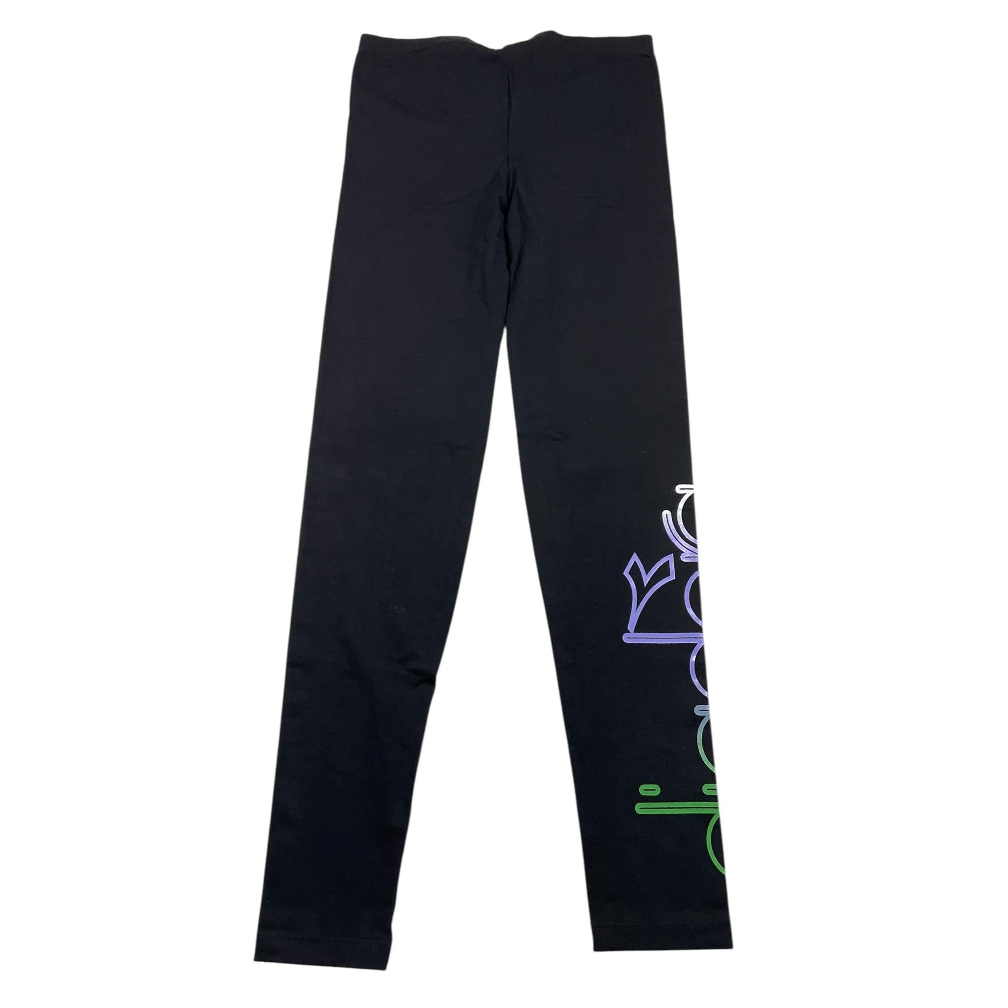 DIADORA leggins tinta unita con logo Nero per Bambina F4DIJGLG057 NERO DIADORA 