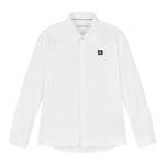 Calvin Klein Camicia Manica Lunga tinta unita con Logo Bianco per Bambino IB0IB01962 BIANCO CALVIN KLEIN 