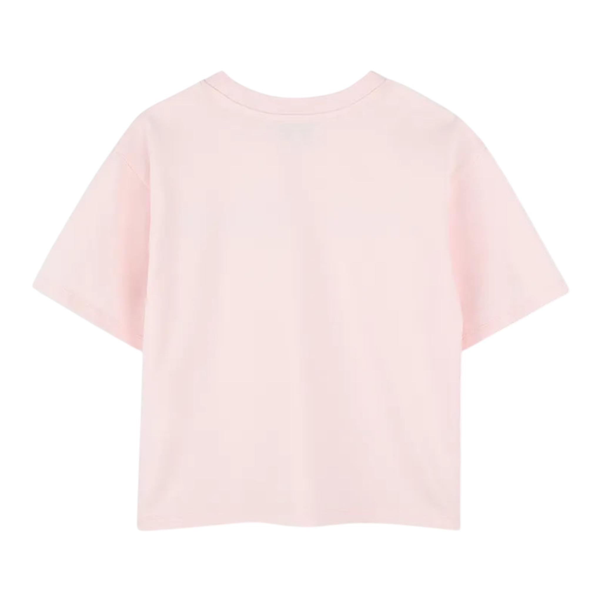 Marc Jacobs T-Shirt Girocollo Tinta Unita con Stampa per Bambina W60463J ROSA MARC JACOBS 