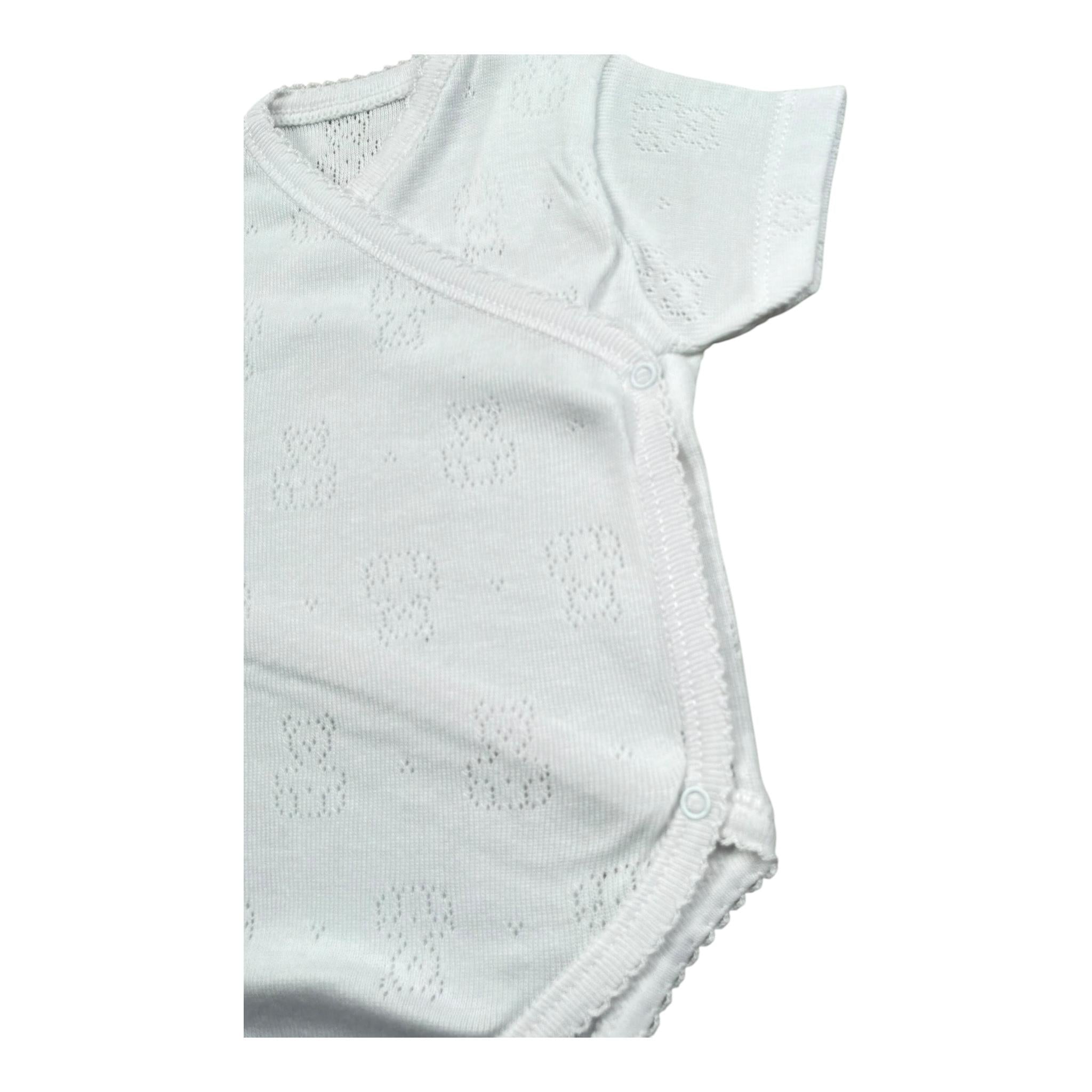 Calamaro Body Tinta Unita Traforato per Neonata OEOE BIANCO CALAMARO 
