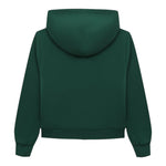 DOLCE & GABBANA felpa tinta unita con zip e cappuccio Verde per Bambino L4JWID VERDE DOLCE & GABBANA 